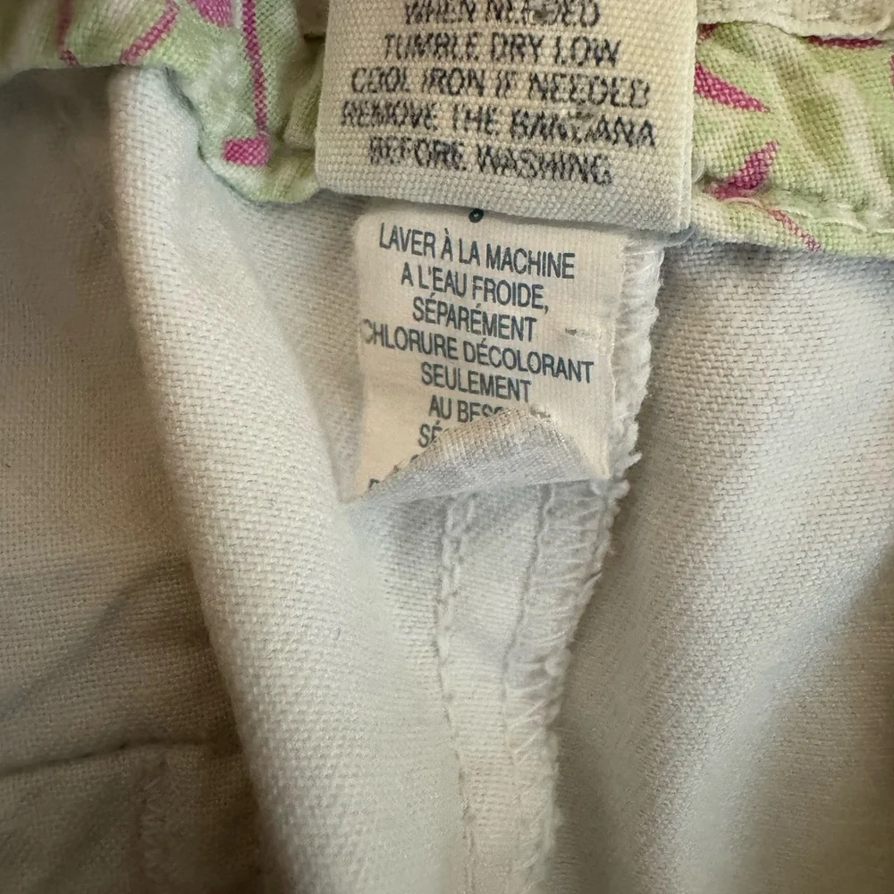 Vintage Americana Eagle Womens Bermuda Shorts Cream Size‎ 8 Zip - Picture 8 of 9